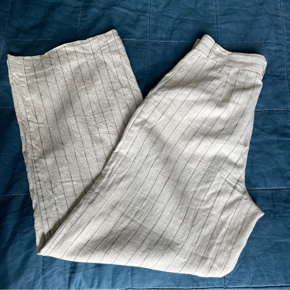 Banana Republic Wide Leg Linen Pants. Size 8